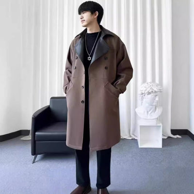 Abrigo de Lana para Hombre Estilo Coreano