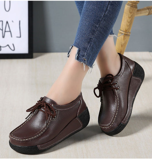 Zapatos de plataforma con tacón cuña para mujer - Image 6