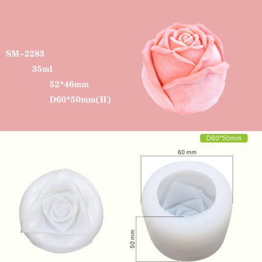 Molde de Silicona para Hielo Whiskey en Forma de Rosa