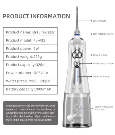 Irrigador Bucal Portátil con Tecnología Inteligente - Image 16