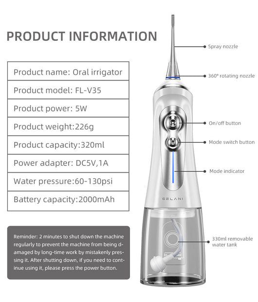 Irrigador Bucal Portátil con Tecnología Inteligente - Image 16