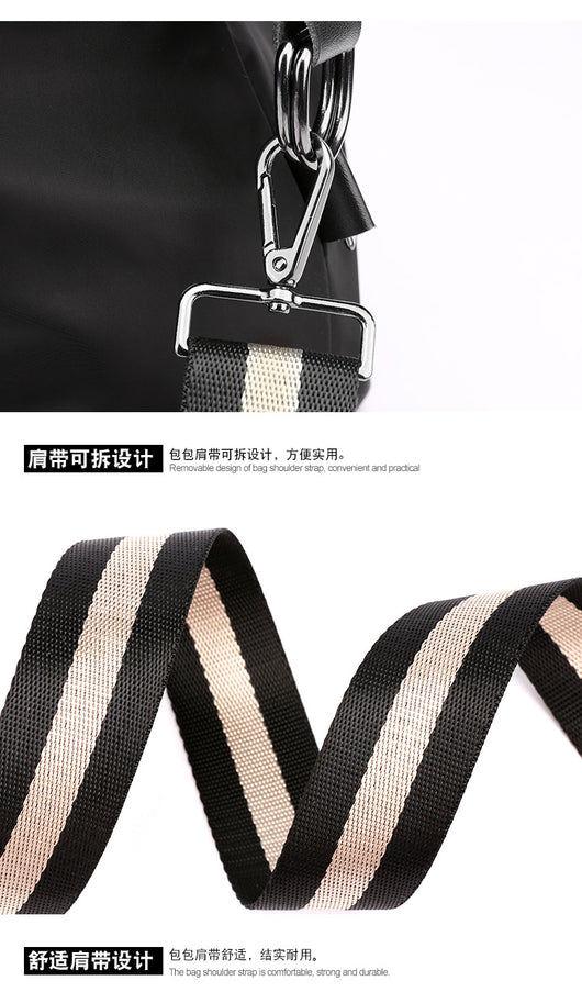 Bolsa de Viaje Plegable para Mujer - Diseño a Rayas Coreano - Image 20