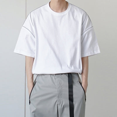 Camiseta Reflectante Suelta de Manga Corta - Image 10