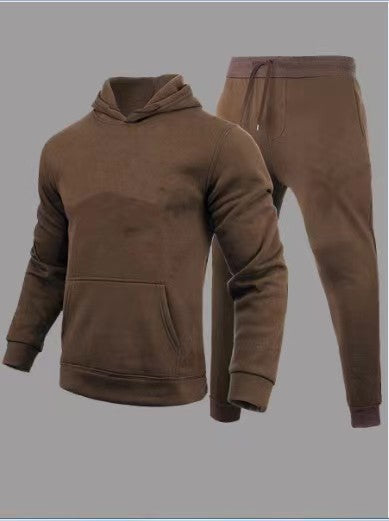 Sudadera Hoodie Slim Fit de Color Sólido para Hombre - Image 20