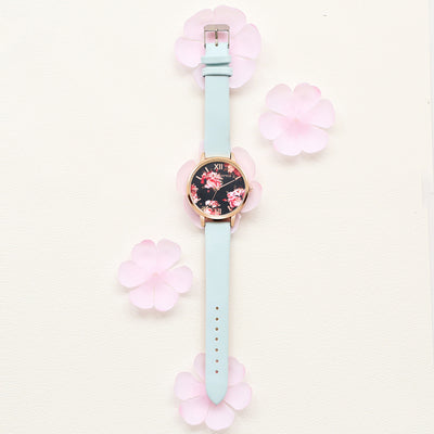 Reloj de Pulsera Lvpai para Mujer en Oro Rosa con Diseño Floral y Correa de Cuero - Image 7