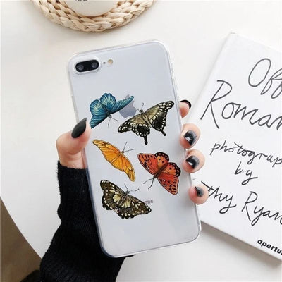 Funda Transparente Mariposa de Silicona Suave para Teléfono - Image 11