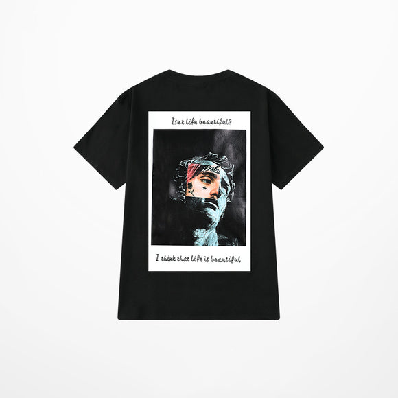 Playera de Manga Corta con Estampado de Letras Marca Ins Tide