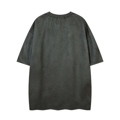 Playera de Ante con Estampado Calavera Oscura para Hombre - Image 23