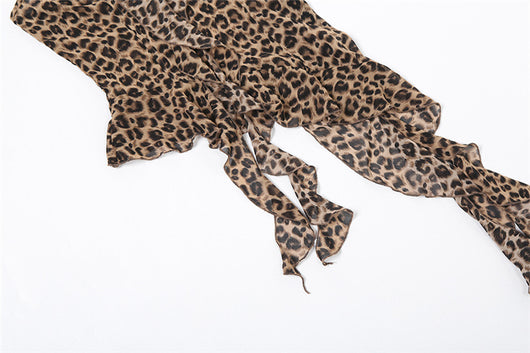 Blusa sin Mangas Leopardo con Flecos Audaz - Image 16