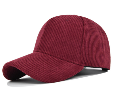 Gorra de Pana con Visera Curva - Diseño Versátil - Image 3