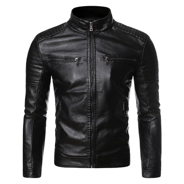 Chaqueta de Cuero para Motocicleta Talla Grande - Image 4
