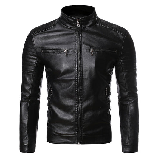 Chaqueta de Cuero para Motocicleta Talla Grande - Image 4