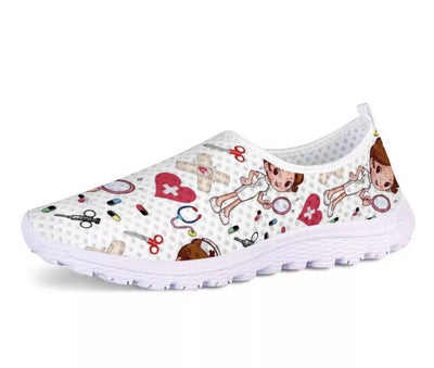 Zapatillas Deportivas Mesh con Diseño de Dibujos Animados Pintados - Image 10