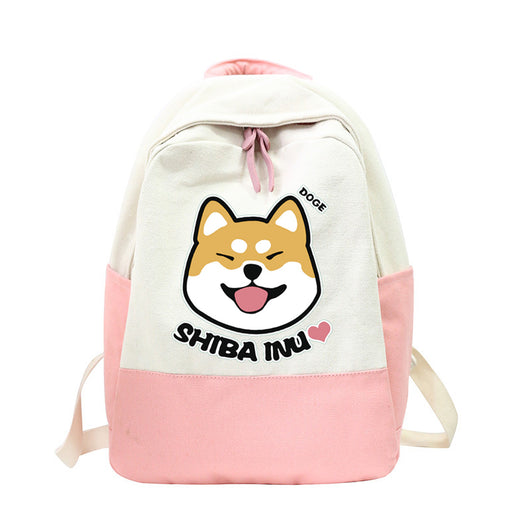 Mochila Canvas Shiba Inu Versátil para Uso Diario - Image 14