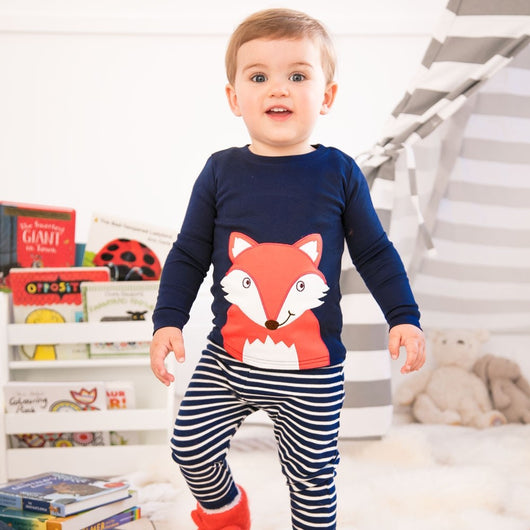 Pijamas Infantiles con Zorro Bordado - Image 2