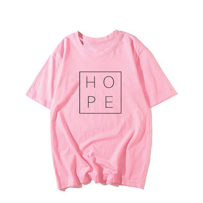 Playera Básica Hope de Algodón - Unisex, Cuello Redondo, Corte Relajado - Image 14