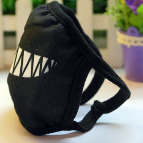 Mascarilla de Algodón Negro Lovely Teeth - Protección y Estilo