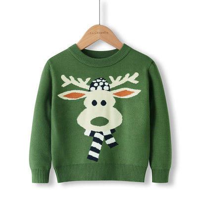 Suéter Infantil Doble Capa de Algodón para Otoño, Invierno y Navidad - Image 10