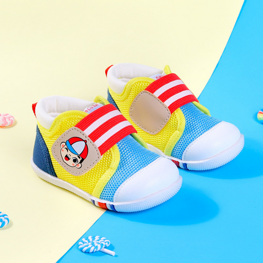 Zapatillas Deportivas para Bebé con Diseño Bicolor y Malla Transpirable