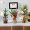 Adornos Navideños de Hierro Forjado - Pequeños Árboles Decorativos