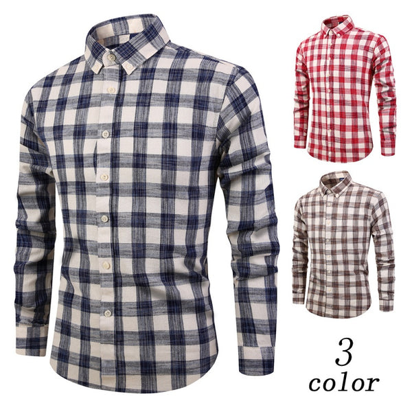 Camisa de Cuadros Manga Larga