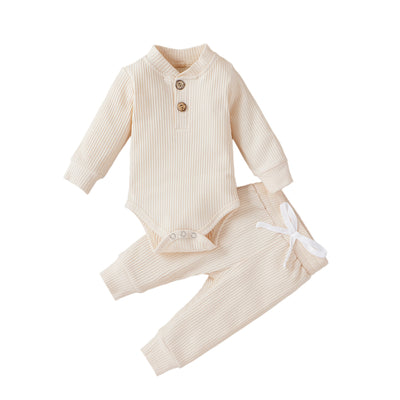 Conjunto de Enterizo y Pantalón de Cuello Alto para Niños y Niñas - Image 5