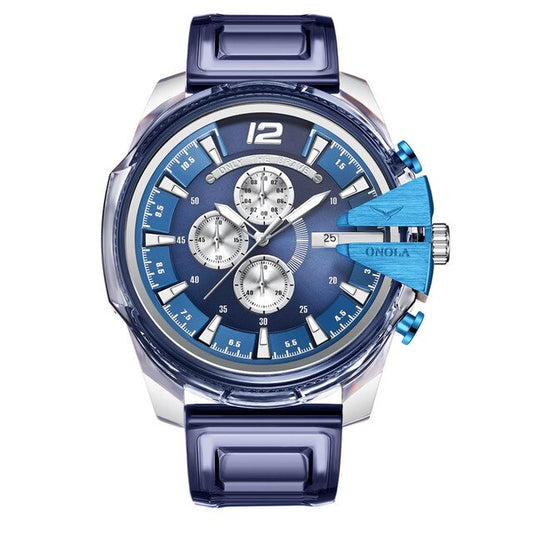 Reloj de Cuarzo Impermeable Unisex con Correa de Plástico