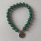2020 Amazon Hot Explosion Natural Malachite Beaded Bracelet Lotus Buddha Head OHM Yoga Pendant Bracelet
