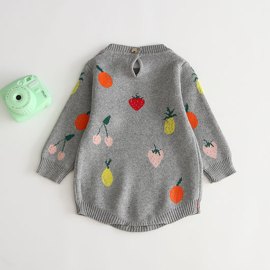 Jumpsuit de Algodón Jacquard Frutal Doble Capa - Image 18