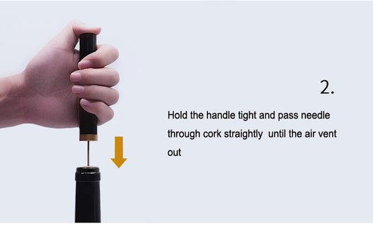 Abridor de Botellas de Vino con Bomba de Aire - Sacacorchos Profesional Acero Inoxidable - Image 21
