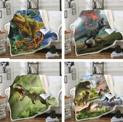 Manta Térmica Estampado Dinosaurio 3D - Suave y Cómoda para Oficina - Image 8