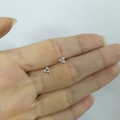 Aretes de Tres Esferas en Plata Esterlina - Image 2