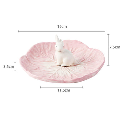 Vajilla Infantil de Cerámica Pintada a Mano con Animales Lindos de Pascua - Platos y Tazones para Ensaladas, Frutas y Postres - Image 11