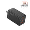 67 W EUA Carregador Preto