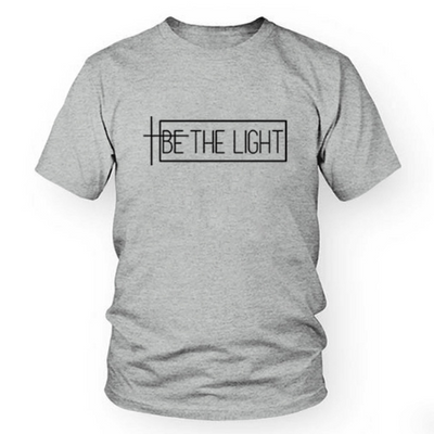 Camiseta Unisex Estampado 'BE THE LIGHT' - Casual y Versátil - Image 5