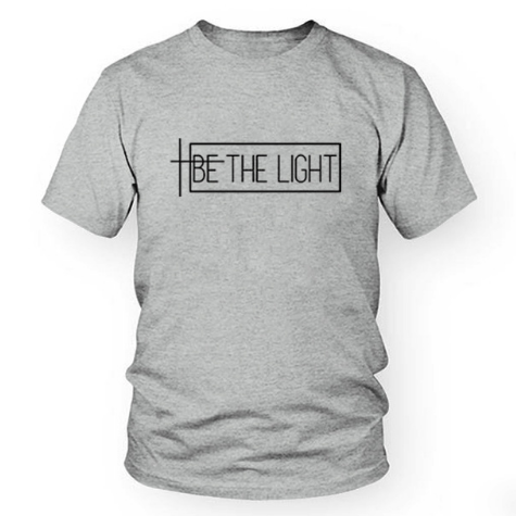 Camiseta Unisex Estampado 'BE THE LIGHT' - Casual y Versátil - Image 5