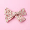 New Estilo pastoral fabric girls hairpin Pequeño floral bow Number four