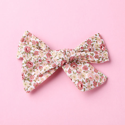 Pasador Infantil Floral Pastoral con Moño Delicado - Image 9