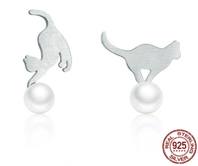 Aretes de Perla Cepillados Estilo Coreano Hipoalergénicos - Image 6