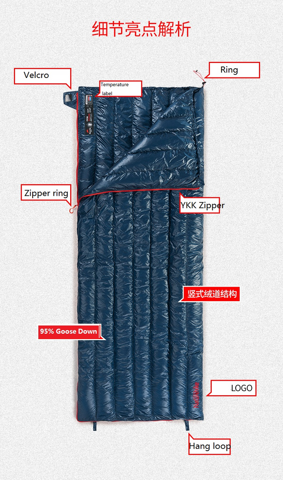 Saco de Dormir Ligero de Algodón para Verano e Invierno
