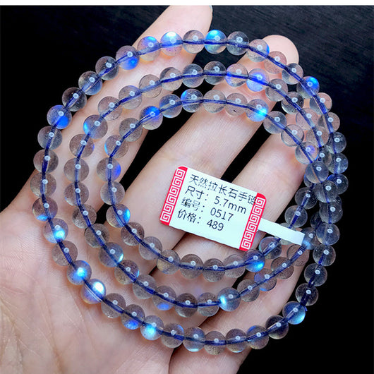 Pulsera de Labradorita Azul Intenso - Cristal Natural - Image 16