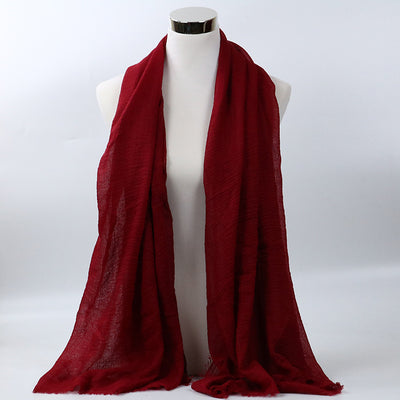 Foulard de Algodón Monocromático Versátil - Image 12