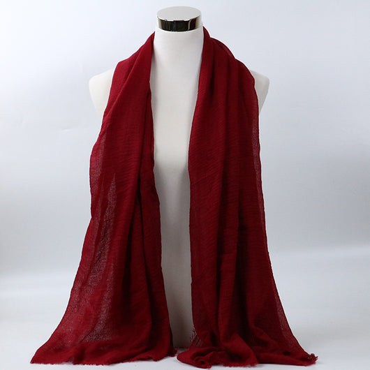 Foulard de Algodón Monocromático Versátil - Image 12