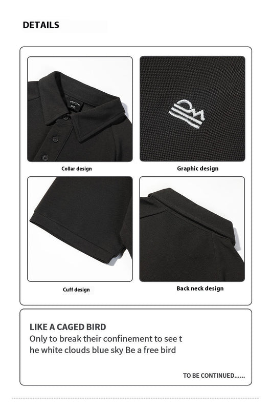 Polo Deconstruido con Costuras Americanas de Manga Corta para Hombre - Image 10