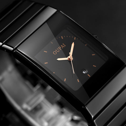 Reloj Cuadrado de Cerámica Resistente al Agua para Hombre - Image 3