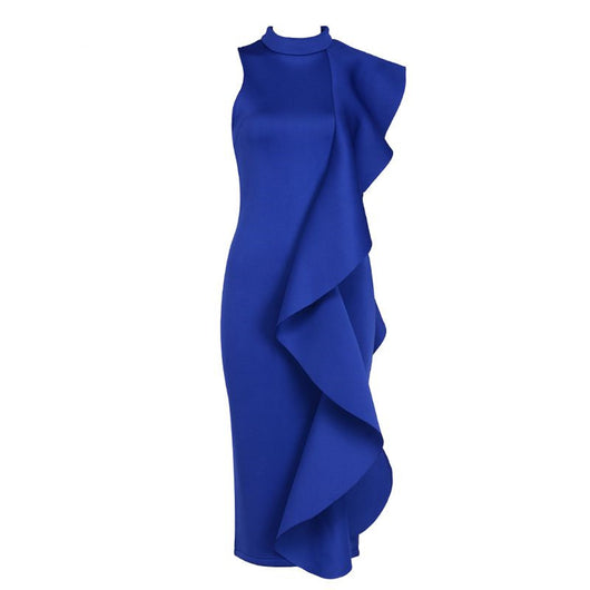Vestido sin mangas con volantes y costuras decorativas - Image 18
