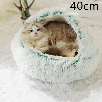 Cama 2 en 1 para Perros y Gatos - Cama Cálida de Felpa Suave Tipo Casa - Image 89