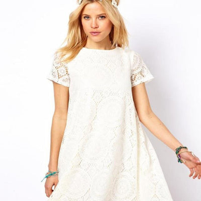 Vestido Largo de Verano Talla Grande con Encaje Caleidoscopio - Image 6