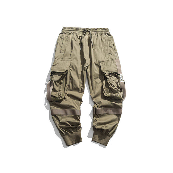 Pantalones Funcionales Verano Hombre Estilo Hip-Hop con Bolsillos Amplios - Image 13