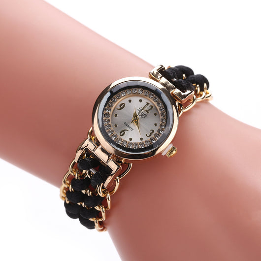 Reloj de Moda Casual para Mujer con Cadena de Cuerda Tejida y Movimiento de Cuarzo - Image 14